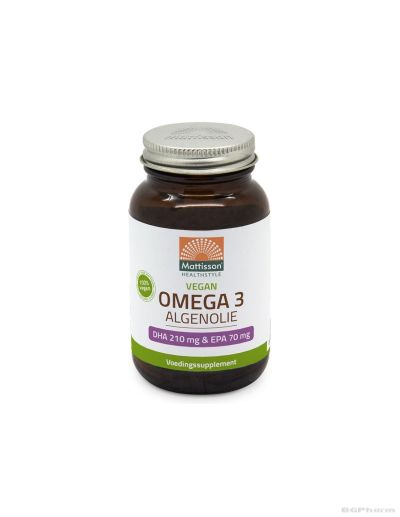 Веган Омега 3 от водорасли DHA/ЕPA 210/70мг х 60 капсули Mattisson Healthstyle