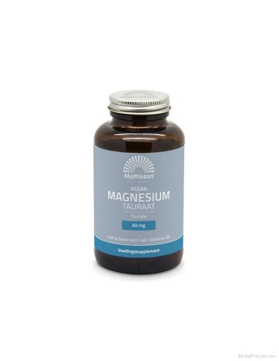 Магнезий таурат 750мг + Витамин Б6 х 120 капсули Mattisson Healthstyle