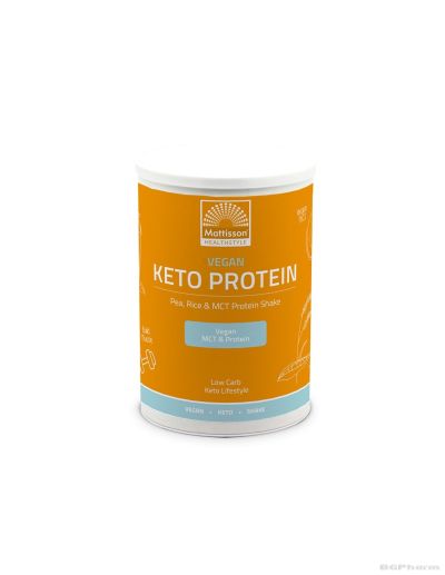 Веган Кето протеинов шейк от грах, ориз, MCT (средноверижни мастни киселини) на прах 350 гр Mattisson Healthstyle
