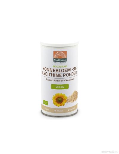 Слънчогледов лецитин био на прах 180 гр Mattisson Healthstyle