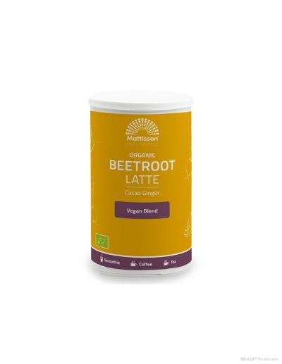 Лате от цвекло с джинджифил какао био на прах х 160 гр Mattisson Healthstyle