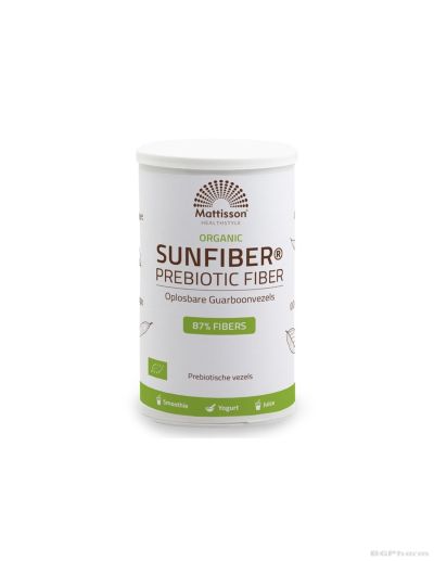 Пребиотични фибри от гуар веган х 125 гр на прах Mattisson Healthstyle | Sunfiber