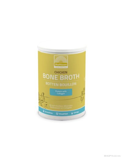 Пилешки костен бульон на прах х 400 гр Mattisson Healthstyle