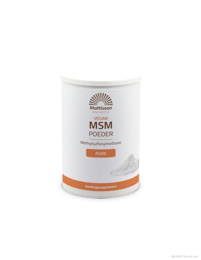 Веган МСМ (органична сяра) 8 гр х 550 гр на прах Mattisson Healthstyle | MSM