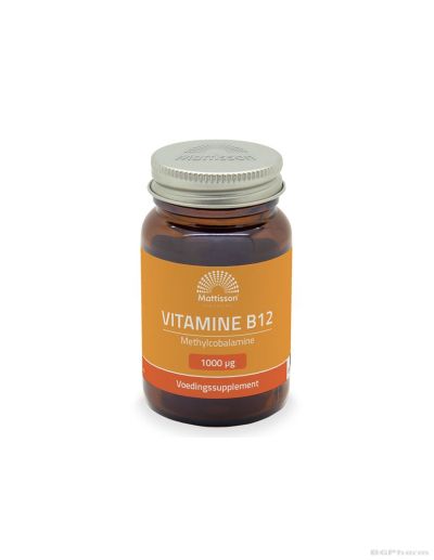Витамин Б12 Метилкобаламин 1000 мкг х 60 смучещи таблетки Mattisson Healthstyle