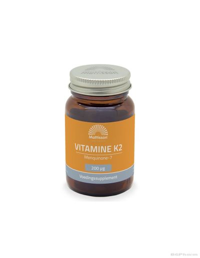 Витамин К2 (МК-7) 200 мкг x 60 таблетки Mattisson Healthstyle