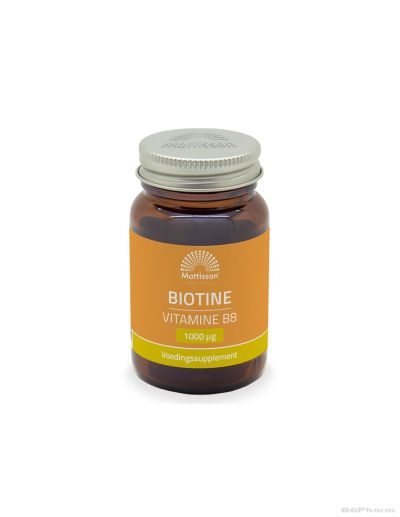 Биотин (Витамин Б7) 1000 мкг х 60 таблетки Mattisson Healthstyle