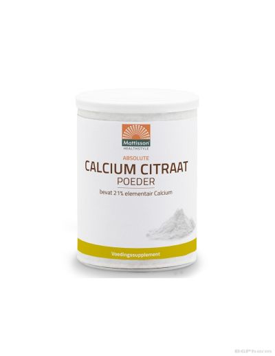 Калций цитрат на прах х 125 гр Mattisson Healthstyle