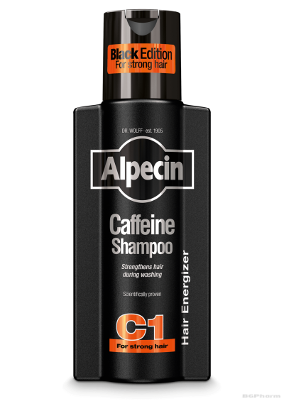 АЛПЕЦИН BLACK EDITION C1 Кофеинов шампоан против косопад х 250мл | Alpecin Queisser Pharma