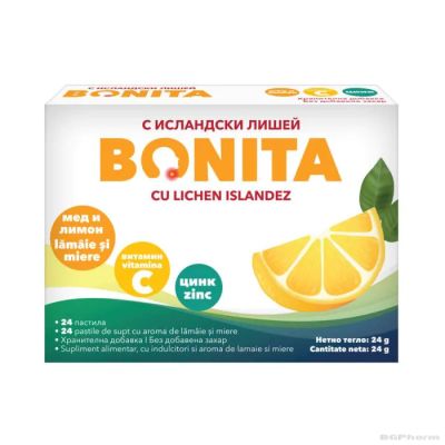 БОНИТА МЕД И ЛИМОН х 24 таблетки за смучене Vedra