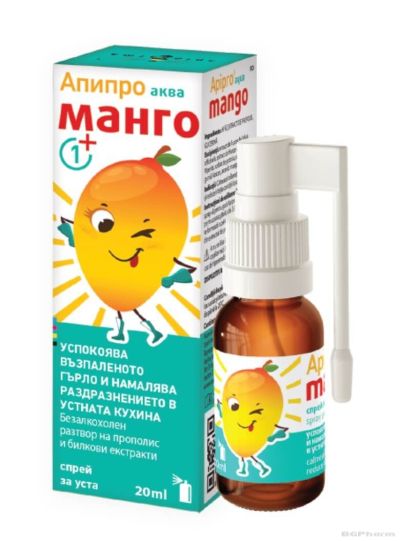 АПИПРО АКВА МАГНО Спрей за гърло 1+ х 20 мл Apipharma