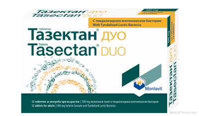 ТАЗЕКТАН ДУО х 12 таблетки при диария MONTAVIT