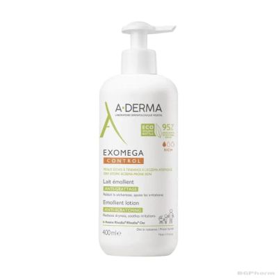 А-дерма Екзомега емолиентно мляко за тяло 400 мл| Exomega Control A-Derma