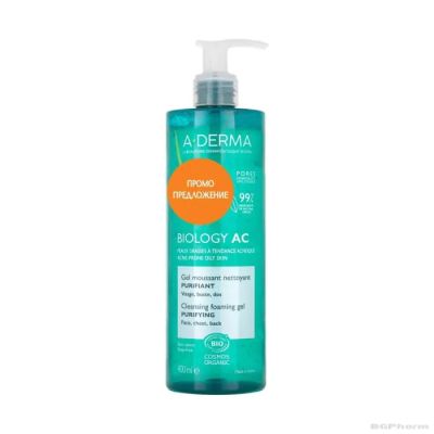 А-дерма БИОЛОДЖИ АЦ Пенещ се измивен гел 400 мл | Biology AC A-Derma