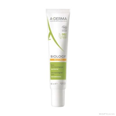 А-дерма БИОЛОДЖИ НУТРИ Подхранващ крем за лице 40 мл |Biology A-Derma