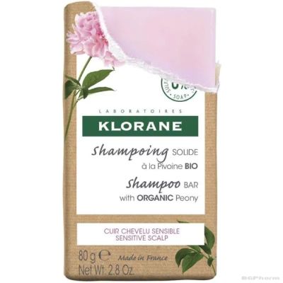 КЛОРАН Твърд шампоан за чувствителен скалп с ОРГАНИЧЕН БОЖУР 80 гр | Klorane Peony
