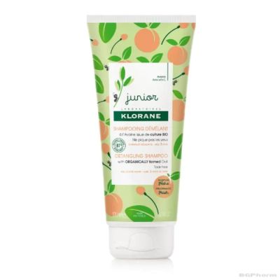 КЛОРАН Джуниър шампоан за коса с овес и аромат на праскова 200 мл | Klorane Junior