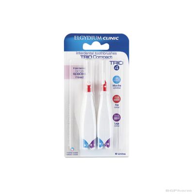 ЕЛГИДИУМ КЛИНИК ТРИО КОМПАКТ Интрадентални четки за широки пространства Trio145 | Elgydium Clinic Trio Compact