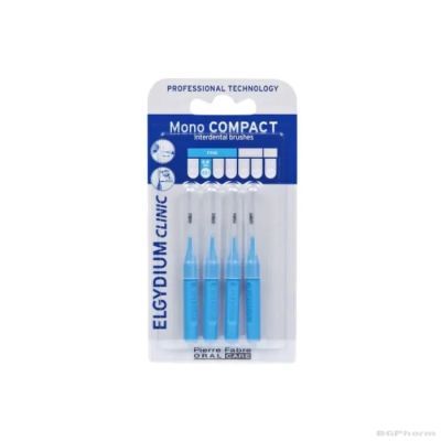ЕЛГИДИУМ КЛИНИК МОНО КОМПАКТ Интрадентрална четка СИНЯ х 4 броя | Elgydium Mono Compact