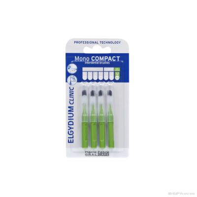 ЕЛГИДИУМ КЛИНИК МОНО КОМПАКТ Интрадентрална четка ЗЕЛЕНА х 4 броя | Elgydium Mono Compact