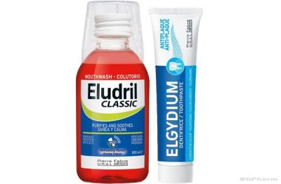 ЕЛУДРИЛ КЛАСИК Вода за уста 200 мл + Антиплака паста за зъби 50 мл ПРОМО ПАКЕТ | Eludril