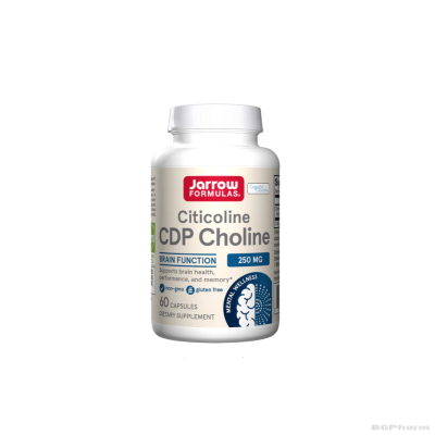 Цитиколин 250 мг х 60 капсули ДЖАРОУ | Jarrow Formulas Citicoline CDP Choline