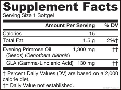 Вечерна иглика масло 1300 мг х 60 капсули ДЖАРОУ | Jarrow Formulas Evening Primrose