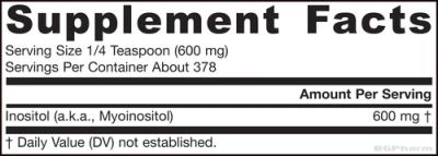 Инозитол на прах 600 мг х 227 гр ДЖАРОУ | Jarrow Formulas Inositol Powder