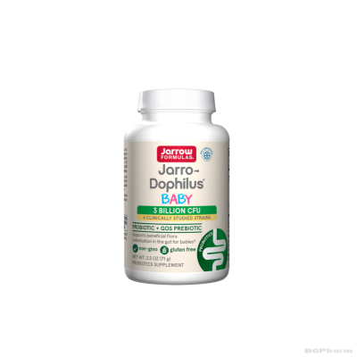 ДЖАРОУ ДОФИЛУС Пробиотик за деца + пребиотик на прах х 71 гр | Jarrow Formulas Jarro-Dophilus Baby Probiotic + GOS
