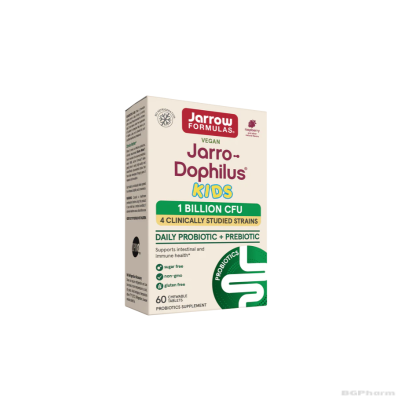 ДЖАРОУ ДОФИЛУС Пробиотик за деца х 60 дъвчащи таблетки | Jarrow Formulas Jarro-Dophilus