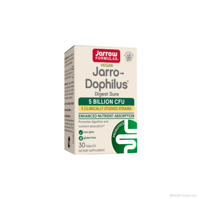 ДЖАРОУ ДОФИЛУС 5 млрд Пробиотик за добро храносмилане 30 капсули | Jarrow Formulas Jarro-Dophilus® Digest Sure