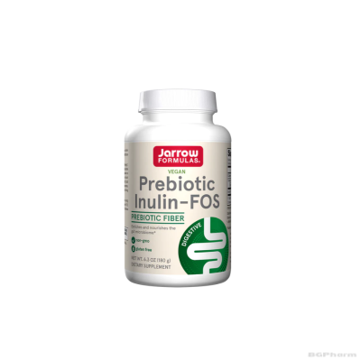 Пребиотик Инулин + Фруктоолигозахариди на прах х 180 гр ДЖАРОУ | Jarrow Formulas Prebiotic Inulin-FOS