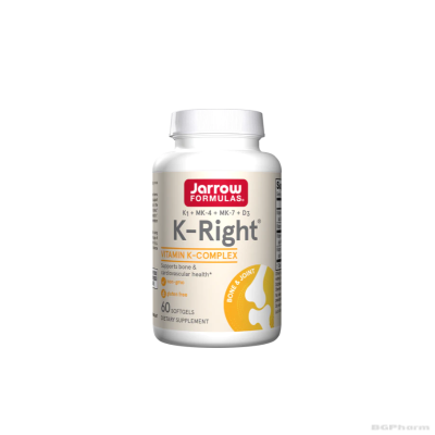 Витамин К Комплекс х 60 капсули ДЖАРОУ | Jarrow Formulas K-Right Vitamin K Complex