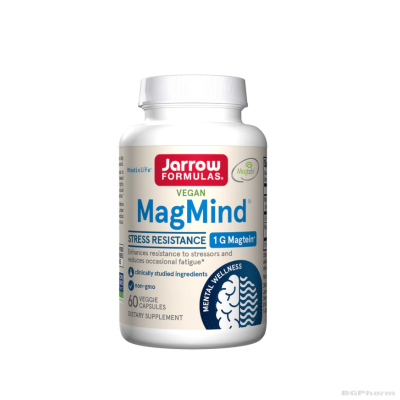 МАГМАЙНД Формула с магнезиев л-треонат и родиола и теанин х 60 капсули ДЖАРОУ | Jarrow Formulas Magmind Stress