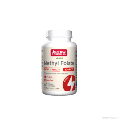 Метил фолат 400 мкг х 60 капсули ДЖАРОУ | Jarrow Formulas Methyl Folate Quatrefolic
