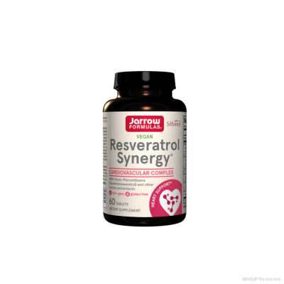 Ресвератрол 200 мг + кверцетин, зелен чай, витамин Ц и грозде х 60 капсули ДЖАРОУ | Jarrow Formulas Resveratrol Synergy®