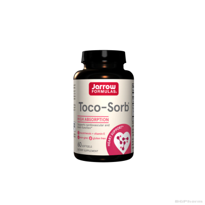 Toco-Sorb® Токотриеноли + Витамин Е х 60 капсули с антиоксидантно действие ДЖАРОУ | Jarrow Formulas