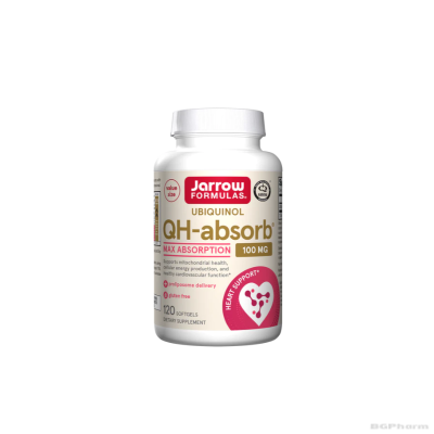 Коензим Q10 Убиквинол 100 мг х 120 капсули | Jarrow Formulas Ubiquinol QH-absorb®