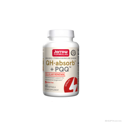 Убиквинол 100 мг + PQQ Пиролохинолин хинон 10 мг х 60 капсули ДЖАРОУ | Jarrow Formulas Ubiquinol QH-absorb® + PQQ