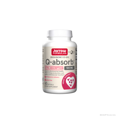 Коензим Q10 Убиквинон 100 мг х 60 капсули ДЖАРОУ | Jarrow Formulas Ubiquinone Q-absorb® Co-Q10