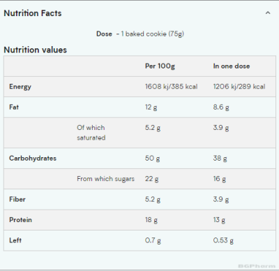 Протеинова курабийка 75 гр х 12 броя Различни вкусове МАЙПРОТЕИН | Myprotein Baked Cookie