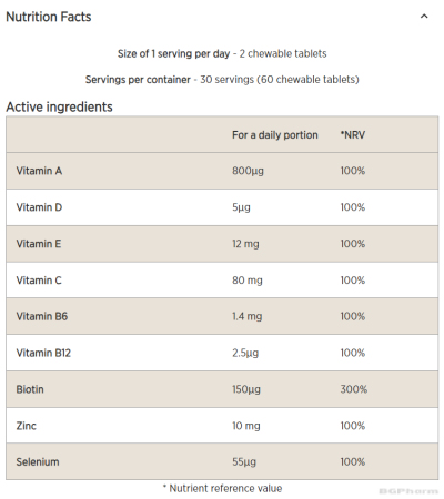 Формула за коса, кожа и нокти х 60 желирани таблетки МАЙПРОТЕИН | Myprotein Hair, Skin & Nails Gummies