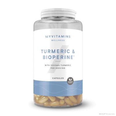 Куркума + Черен пипер екстракт 500/5мг х 60 капсули МАЙПРОТЕИН | Myprotein Turmeric + Bioperine