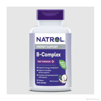 Натрол Витамин Б Комплекс с бързо усвояване х 90 таблетки | Natrol B Complex Fast Dissolve