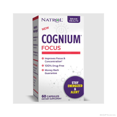 Натрол КОГНИУМ ФОКУС За памет и концентрация х 60 капсули | Natrol Cognium Focus