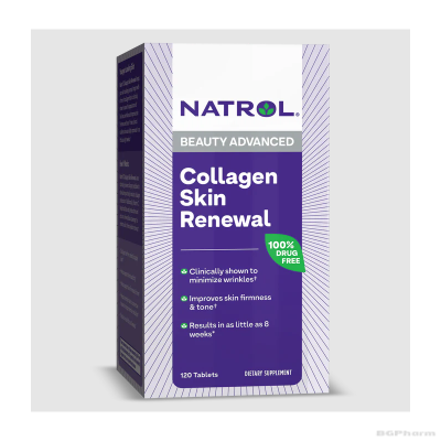 Натрол КОЛАГЕН Колагенови пептиди х 120 капсули | Natrol Collagen Skin Renewal