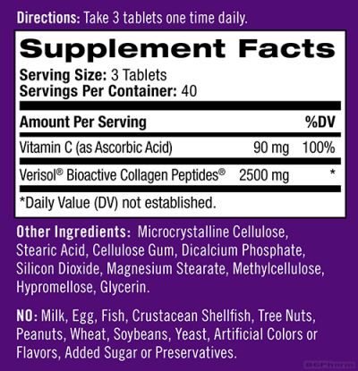 Натрол КОЛАГЕН Колагенови пептиди х 120 капсули | Natrol Collagen Skin Renewal