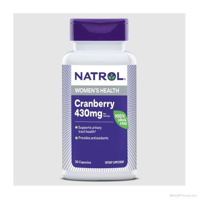 Натрол Червена боровинка екстракт 400 мг х 30 капсули | Natrol Cranberry