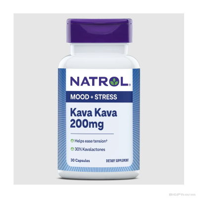 Натрол Кава Кава екстракт 200 мг х 30 капсули | Natrol Kava Kava Extract