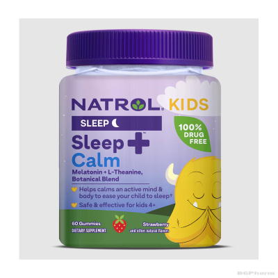 Натрол КИДС СЛИЙП + КАЛМ с Мелатонин х 60 желирани таблетки | Natrol Kids Sleep+ Calm Gummies